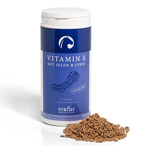 STRÖH Vitamin E + Selen + Lysin für Pferde (1kg) • Pferd Vitamin E Pellets • Mehr Leistung für Turnier-/Sportpferde • Vitaminkomplex für Pferde STRÖH Vitamin E + Selen + Lysin für Pferde (1kg) • Pferd Vitamin E Pellets • Mehr Leistung für Turnier-/Sportpferde • Vitaminkomplex für Pferde von STRÖH