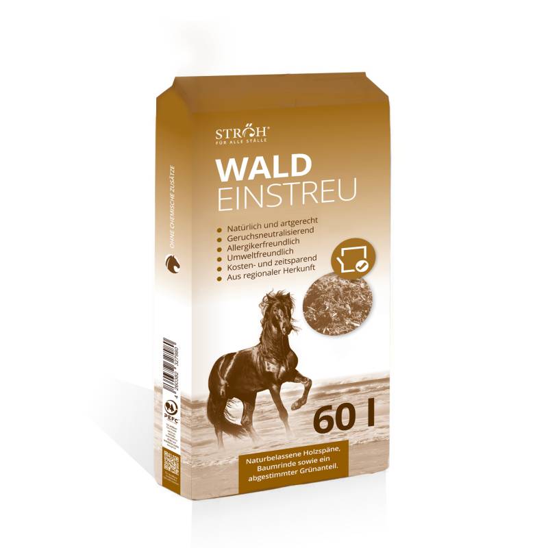 STRÖH Waldeinstreu 60L Staubarme Einstreu für Allergiker und Hufrehe-Pferde STRÖH Waldeinstreu 60L Staubarme Einstreu für Allergiker und Hufrehe-Pferde von STRÖH