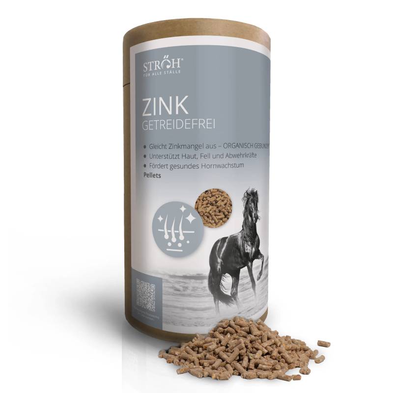 STRÖH Zink 1,4 kg Feedbox Dose Getreidefrei - für Huf, Fell und Immunsystem STRÖH Zink 1,4 kg Feedbox Dose Getreidefrei - für Huf, Fell und Immunsystem von STRÖH
