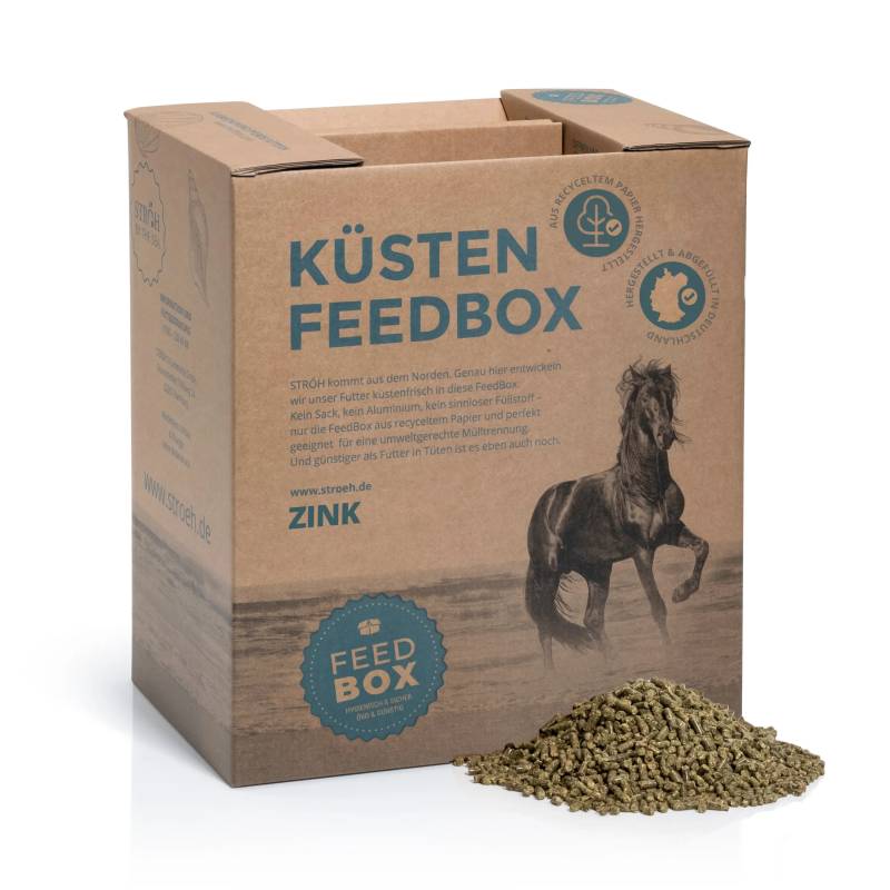 STRÖH Zink 11kg Feedbox Getreidefrei - für Huf, Fell und Immunsystem STRÖH Zink 11kg Feedbox Getreidefrei - für Huf, Fell und Immunsystem von STRÖH
