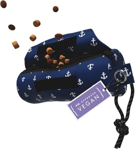 STUCH Futterbeutel für Hunde - Reißfester Futterdummy zum Apportieren - Perfekt für Nass und Trockenfutter (Dunkelblau2) von STUCH