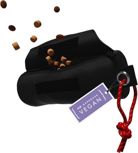STUCH Futterbeutel für Hunde - Reißfester Futterdummy zum Apportieren - Perfekt für Nass und Trockenfutter (Schwarz) von STUCH