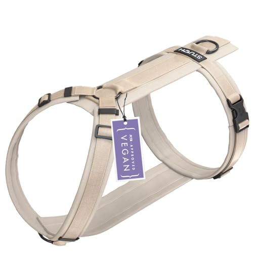 STUCH Hundegeschirr - verstellbares Nylon Geschirr - gepolstert - Für kleine, mittlere und große Hunde, Farbe:Beige, Größe:S STUCH Hundegeschirr - verstellbares Nylon Geschirr - gepolstert - Für kleine, mittlere und große Hunde, Farbe:Beige, Größe:S von STUCH