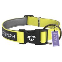 STUCH Hundehalsband gepolstert u. verstellbar zitronengrün M von STUCH