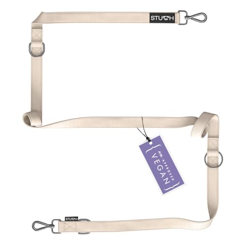 STUCH Hundeleine - Robuste Multifunktionsleine (7 in 1) - längenverstellbare Führleine - Für kleine, mittlere und große Hunde, Farbe:Beige, Größe:M (2,0cm x 200cm) von STUCH