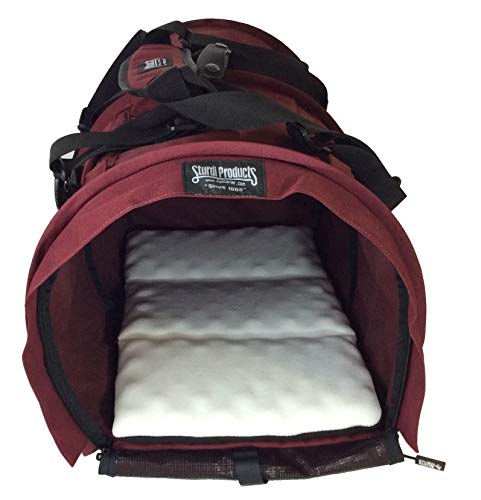 STURDI PRODUCTS SturdiBag Pro 2.0 Haustier-Tragetasche (XL, Bordeaux) von STURDI PRODUCTS