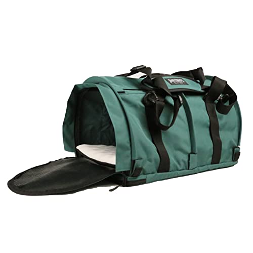SturdiBag Große Haustier-Tragetasche: Flexible Höhe für Katze und Hund, weiche Seiten, mit Sicherheitsclips und Sicherheitsgurten, Evergreen, 45,7 x 30,5 x 30,5 cm (PN: SB2-PRO-EG) von STURDI PRODUCTS