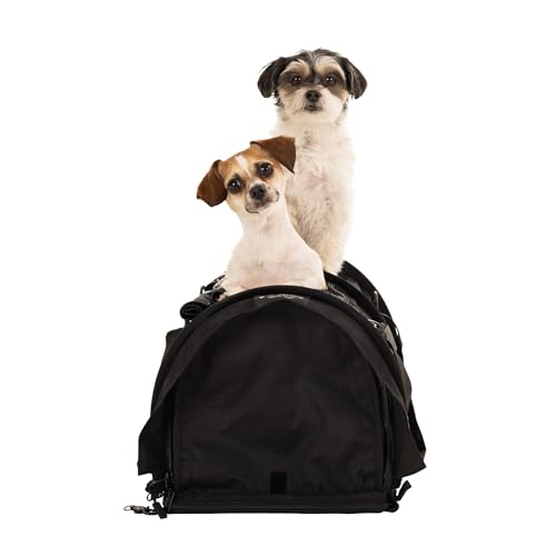SturdiBag Pro 2.0 Geteilte Haustier-Tragetasche mit flexibler Höhe für Katzen und Hunde, weiche Seiten, Haustier-Tragetasche mit Sicherheitsclips und Sicherheitsgurtgurten, für Flugzeug- oder SturdiBag Pro 2.0 Geteilte Haustier-Tragetasche mit flexibler Höhe für Katzen und Hunde, weiche Seiten, Haustier-Tragetasche mit Sicherheitsclips und Sicherheitsgurtgurten, für Flugzeug- oder von STURDI PRODUCTS