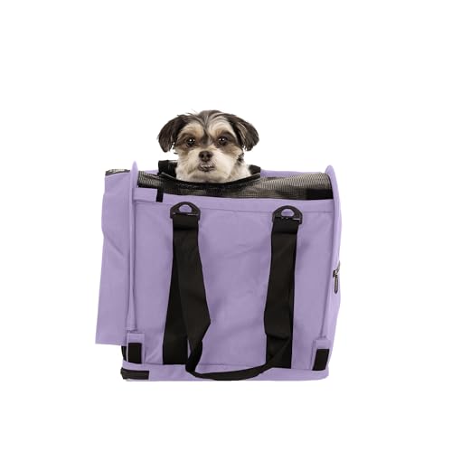 SturdiBag Pro 2.0 Haustier-Tragetasche für Katzen und Hunde, weiche Seiten, Haustier-Tragetasche mit Sicherheitsclips und Sicherheitsgurtgurten für Flugzeug- oder Autoreisen, Würfel, Lavendel SturdiBag Pro 2.0 Haustier-Tragetasche für Katzen und Hunde, weiche Seiten, Haustier-Tragetasche mit Sicherheitsclips und Sicherheitsgurtgurten für Flugzeug- oder Autoreisen, Würfel, Lavendel von STURDI PRODUCTS