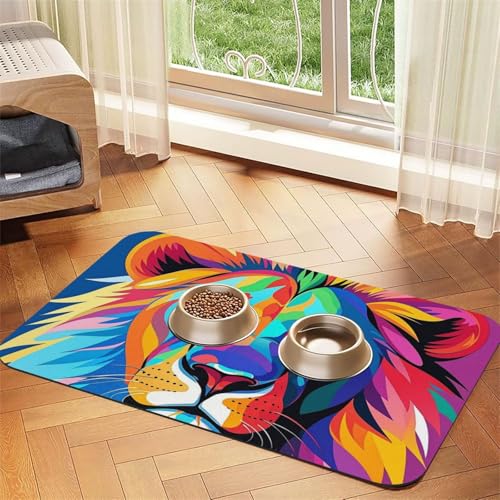 Hundefuttermatten für Böden, 30,5 x 45,7 cm, rutschfest, super saugfähig, spülmaschinenfest, Hundematte für Futter und Wasser, niedlich, schnell trocknend, für Hunde, Welpen, Katzen Hundefuttermatten für Böden, 30,5 x 45,7 cm, rutschfest, super saugfähig, spülmaschinenfest, Hundematte für Futter und Wasser, niedlich, schnell trocknend, für Hunde, Welpen, Katzen von STVYUKL