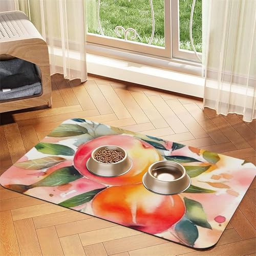Hundefuttermatten für Böden, 30,5 x 45,7 cm, rutschfest, super saugfähig, spülmaschinenfest, für Futter und Wasser, niedliche, schnell trocknende Haustier-Füttermatte für Hunde, Welpen, Katzen Hundefuttermatten für Böden, 30,5 x 45,7 cm, rutschfest, super saugfähig, spülmaschinenfest, für Futter und Wasser, niedliche, schnell trocknende Haustier-Füttermatte für Hunde, Welpen, Katzen von STVYUKL