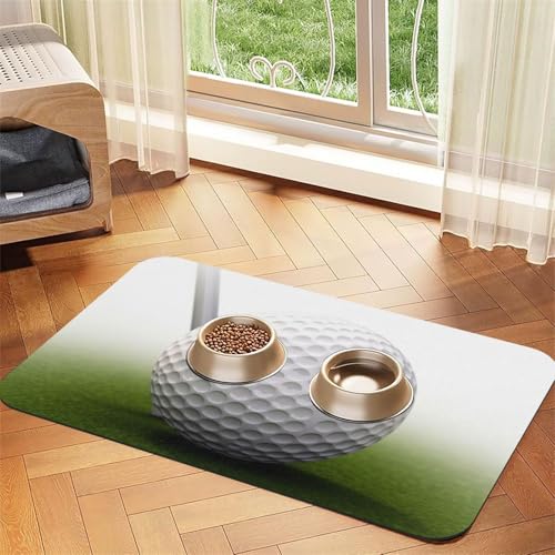 Hundefuttermatten für Böden, rutschfest, super saugfähig, für Futter und Wasser, niedlich, Gummi, schnell trocknend, 40,6 x 61 cm, für Hunde, Welpen, Katzen von STVYUKL