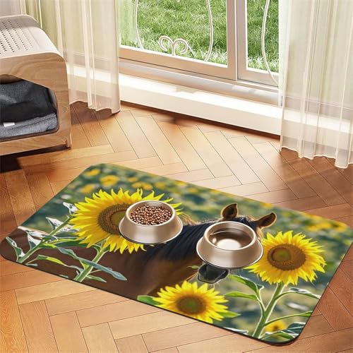 Hundefuttermatten für den Boden, 30,5 x 45,7 cm, rutschfest, super saugfähig, spülmaschinenfest, Hundematte für Futter und Wasser, niedlich, schnell trocknend, Haustier-Futtermatte für Hunde, Welpen Hundefuttermatten für den Boden, 30,5 x 45,7 cm, rutschfest, super saugfähig, spülmaschinenfest, Hundematte für Futter und Wasser, niedlich, schnell trocknend, Haustier-Futtermatte für Hunde, Welpen von STVYUKL