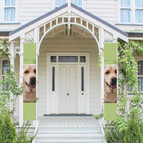 Vertikales Veranda-Banner zum Aufhängen, niedlicher Labrador-Hund, Haustür, Veranda, Schild, hängende Flagge, Party-Banner, Outdoor, saisonaler Urlaub, Hochzeit, Hof, Dekoration, Bauernhaus Vertikales Veranda-Banner zum Aufhängen, niedlicher Labrador-Hund, Haustür, Veranda, Schild, hängende Flagge, Party-Banner, Outdoor, saisonaler Urlaub, Hochzeit, Hof, Dekoration, Bauernhaus von STVYUKL