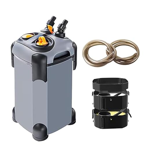 STWBHW Externer Kanisterfilter for Aquarien, Wasserzirkulationsfilter for Schildkrötenbecken mit UV-Filtermedien, ultraleiser UV-Filter for Aquarien, for große Aquarien und Aquarien von STWBHW