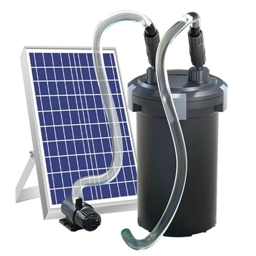 Solarbetriebener externer Aquariumfilter, externer Wasserfilter for Aquarien, effizientes Wasserzirkulations- und Reinigungssystem mit Wasserpumpe, Schutz vor Wassermangel Solarbetriebener externer Aquariumfilter, externer Wasserfilter for Aquarien, effizientes Wasserzirkulations- und Reinigungssystem mit Wasserpumpe, Schutz vor Wassermangel von STWBHW