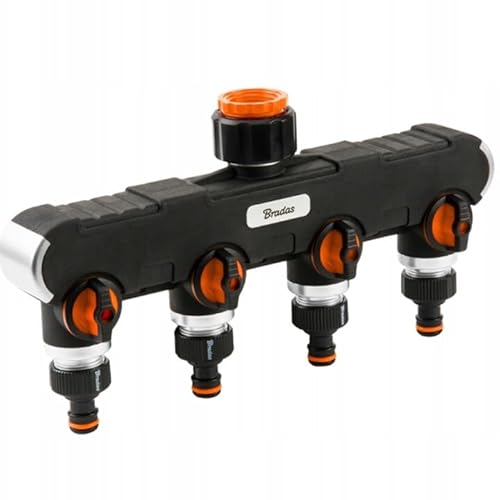 STYLIZER 4 Wege Verteiler Wasser 1 Zoll und 3/4 Zoll - Adapter Wasserhahn Gartenschlauch - Wasserverteiler Garten mit Individuellen EIN-/Aus-Ventilen - Wetterfest Vierfach Wasserschlauch Anschluss STYLIZER 4 Wege Verteiler Wasser 1 Zoll und 3/4 Zoll - Adapter Wasserhahn Gartenschlauch - Wasserverteiler Garten mit Individuellen EIN-/Aus-Ventilen - Wetterfest Vierfach Wasserschlauch Anschluss von STYLIZER