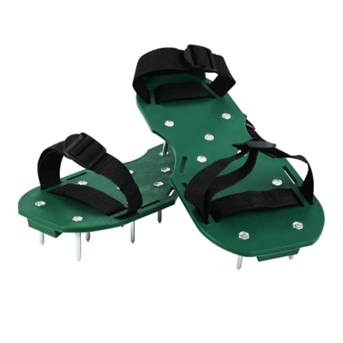 STYLIZER Rasenlüfter Schuhe mit 26 Nägeln - Rasenbelüftung Schuhe - Nagelschuhe Rasen mit Verstellbaren Riemen - Aerifizierer für Rasen Einfache Anwendung - Stabil & Langlebig von STYLIZER