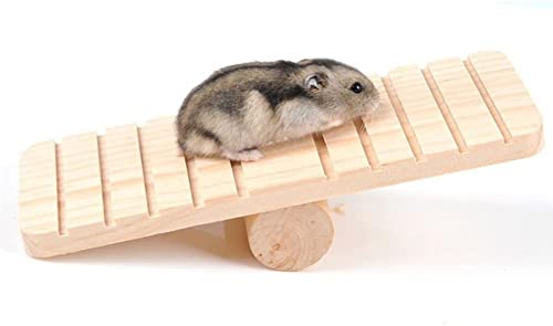 Hamster Hängende Leiter aus Holz, Kletterspielzeug, Käfig, Geschenk für kleine Tiere, Zwerghamster, Mäuse, Ratten, Chinchilla, Rennmäuse, Igel (3) von STmea