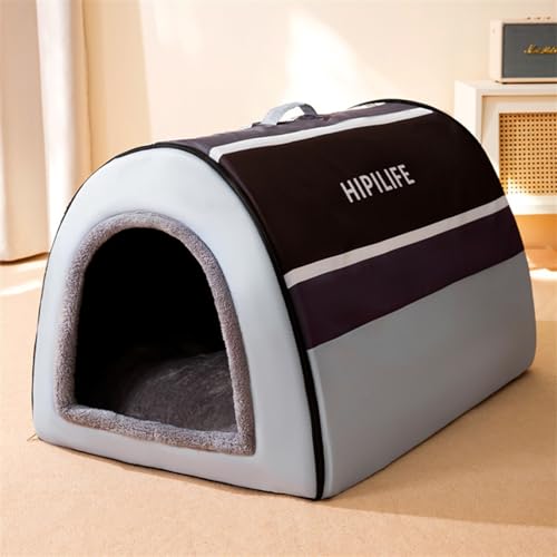 Gemütliches Hundehaus for Kleine Haustiere, Kleines Hundehaus for Den Innenbereich, Waschbare Katzenhöhle, Katzenzelt Mit Rutschfestem Boden, Hundekatzenbett, Gemütliches Hundebett (Color : A2, Size von SUABON