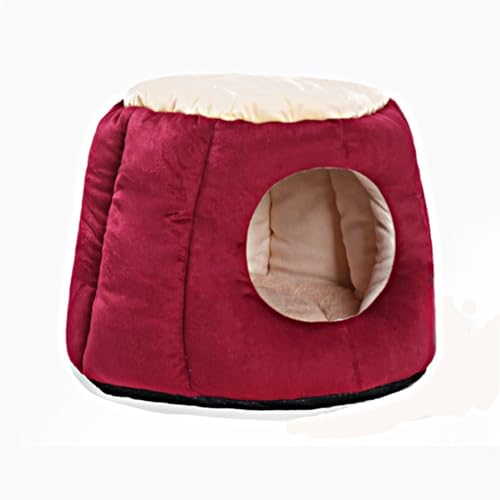 Niedliche Höhlenbetten for Haustiere, Welpenzelt, Katzenbett, Höhle for Den Innenbereich, Katzenzelthaus, Bett, Beruhigendes Hundebett, Katzenbett for Hauskatzen (Color : A2, Size : 40 * 32cm) von SUABON