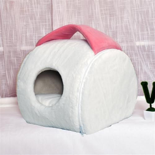 Tierhöhle, Katzenzelt, Katzenbett, Höhle for Drinnen, Hundebett, Haustierbett, Kleine Hundehütte, Beruhigendes Hundebett (Color : A2, Size : 38 * 36 * 30CM) von SUABON