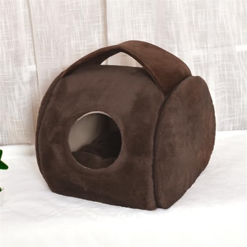 Tierhöhle, Katzenzelt, Katzenbett, Höhle for Drinnen, Hundebett, Haustierbett, Kleine Hundehütte, Beruhigendes Hundebett (Color : A3, Size : 38 * 36 * 30CM) von SUABON