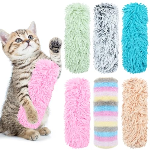 SUBANG 6 Stück Katzenspielzeug Katzenkissen Katzenminze Spielzeug Interaktives Katzenkicker Spielzeug fördert Kätzchenübung für Indoor-Katzen SUBANG 6 Stück Katzenspielzeug Katzenkissen Katzenminze Spielzeug Interaktives Katzenkicker Spielzeug fördert Kätzchenübung für Indoor-Katzen von SUBANG