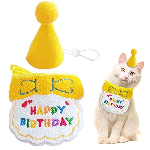 Hundegeburtstagsbandana, Katzengeburtstagsmütze, Hundegeburtstagsmütze, Hundepartymütze, Hund, Alles Gute zum Geburtstag, Lätzchen, Haustier, Alles Gute zum Geburtstag, Scraft, Haustierparty (Gelb) Hundegeburtstagsbandana, Katzengeburtstagsmütze, Hundegeburtstagsmütze, Hundepartymütze, Hund, Alles Gute zum Geburtstag, Lätzchen, Haustier, Alles Gute zum Geburtstag, Scraft, Haustierparty (Gelb) von SUBTAVIK