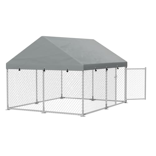 SUBTLETY 250x200x165cm Metall Hühnerstall Groß Begehbar Hühnerkäfig mit Tür & Riegel & UV-Schutz Dach, Freilaufgehege Geflügelställe Außengehege Freigehege Hühnerhaus für Hühner, Kaninchen & Pflanzen SUBTLETY 250x200x165cm Metall Hühnerstall Groß Begehbar Hühnerkäfig mit Tür & Riegel & UV-Schutz Dach, Freilaufgehege Geflügelställe Außengehege Freigehege Hühnerhaus für Hühner, Kaninchen & Pflanzen von SUBTLETY