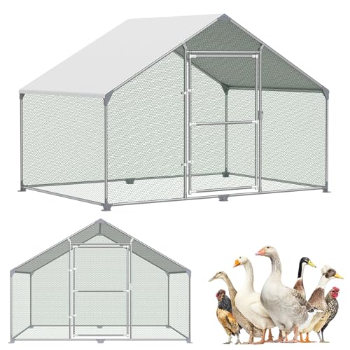 SUBTLETY 3x2x2m Metall Hühnerstall Begehbar mit 6m² Lauffläche, Tür & Riegel & PE Dach, Freigehege Geflügelställe Außengehege Hühnerhaus für Hühner, Kleintiere & Pflanzen SUBTLETY 3x2x2m Metall Hühnerstall Begehbar mit 6m² Lauffläche, Tür & Riegel & PE Dach, Freigehege Geflügelställe Außengehege Hühnerhaus für Hühner, Kleintiere & Pflanzen von SUBTLETY