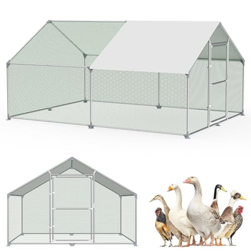 SUBTLETY 3x4x2m Metall Hühnerstall Begehbar mit 12m² Lauffläche, Tür & Riegel & PE Dach, Freigehege Geflügelställe Außengehege Hühnerhaus für Hühner, Kleintiere & Pflanzen SUBTLETY 3x4x2m Metall Hühnerstall Begehbar mit 12m² Lauffläche, Tür & Riegel & PE Dach, Freigehege Geflügelställe Außengehege Hühnerhaus für Hühner, Kleintiere & Pflanzen von SUBTLETY