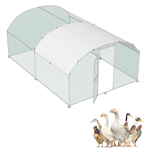 SUBTLETY 3x4x2m Metall Hühnerstall Gewölbedecke Hühnerkäfig mit 12m² Lauffläche & Tür & Riegel & PE Dach Freilaufgehege Geflügelställe Außengehege Freigehege Hühnerhaus für Kleintiere & Pflanzen SUBTLETY 3x4x2m Metall Hühnerstall Gewölbedecke Hühnerkäfig mit 12m² Lauffläche & Tür & Riegel & PE Dach Freilaufgehege Geflügelställe Außengehege Freigehege Hühnerhaus für Kleintiere & Pflanzen von SUBTLETY