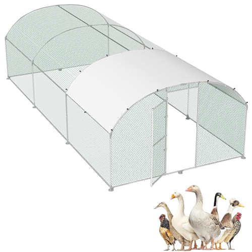 SUBTLETY 3x6x2m Metall Hühnerstall Gewölbedecke Hühnerkäfig mit 18m² Lauffläche & Tür & Riegel & PE Dach Freilaufgehege Geflügelställe Außengehege Freigehege Hühnerhaus für Kleintiere & Pflanzen SUBTLETY 3x6x2m Metall Hühnerstall Gewölbedecke Hühnerkäfig mit 18m² Lauffläche & Tür & Riegel & PE Dach Freilaufgehege Geflügelställe Außengehege Freigehege Hühnerhaus für Kleintiere & Pflanzen von SUBTLETY