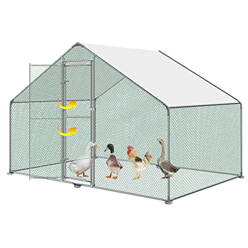 SUBTLETY 6㎡ Freilaufgehege Geflügelställe Verzinkter Stahl Geflügelkäfige 3x2x2m Freigehege Hühnerstall inkl. Tür & Riegel & PE Folie Außengehege Hühnerhaus für Hühner Enten Gänse & Anderes Geflügel SUBTLETY 6㎡ Freilaufgehege Geflügelställe Verzinkter Stahl Geflügelkäfige 3x2x2m Freigehege Hühnerstall inkl. Tür & Riegel & PE Folie Außengehege Hühnerhaus für Hühner Enten Gänse & Anderes Geflügel von SUBTLETY