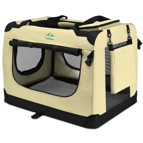 PISPET Hundetransportbox - Faltbare Hundetransporttasche mit Komfortpolsterung - Auch eine Gemütliches Hundehaus PISPET Hundetransportbox - Faltbare Hundetransporttasche mit Komfortpolsterung - Auch eine Gemütliches Hundehaus von SUCASEN