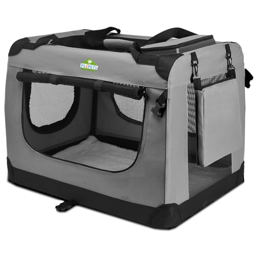 PISPET Hundetransportbox - Faltbare Hundetransporttasche mit Komfortpolsterung - Auch eine Gemütliches Hundehaus PISPET Hundetransportbox - Faltbare Hundetransporttasche mit Komfortpolsterung - Auch eine Gemütliches Hundehaus von SUCASEN
