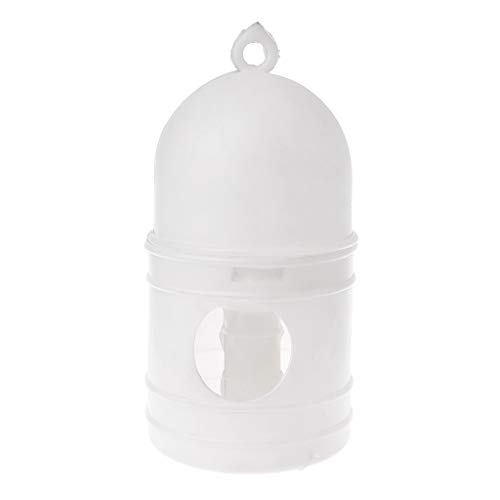 SUCHUANGUANG Pigeons Feeder Wassertopf Plastic Pet Drinker Dispenser Container Tauben Birds Supplies White Plastic Bird Feeder von SUCHUANGUANG