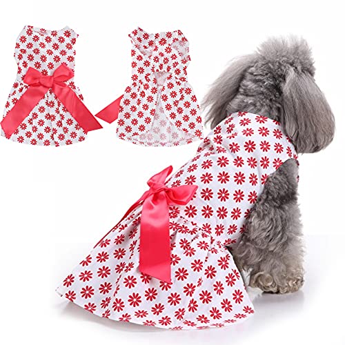 SUCIE Hunderock, Hunde-Polyester-Kleid einfach für Indoor für Mädchen Hund für Zuhause(XZD303, L) von SUCIE