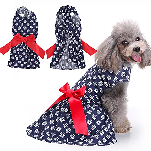 SUCIE Hunderock, Hunde-Polyester-Kleid einfach für Indoor für Mädchen Hund für Zuhause(XZD303, M) von SUCIE