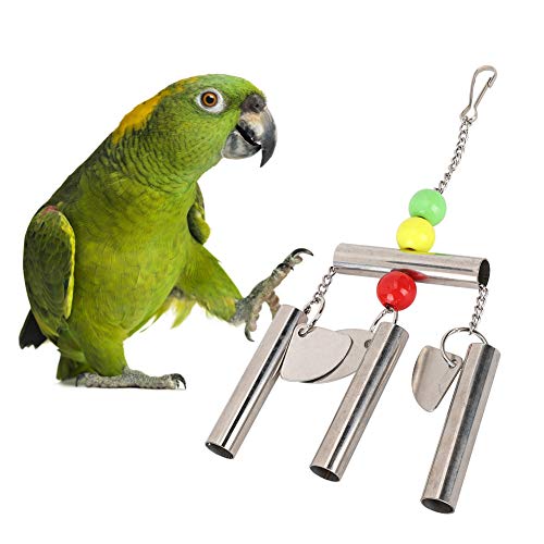 SUCIE Ungiftige Parrot Standing Rack Bell, Bird Bell Toys, für Parrot Graden Bird Home von SUCIE