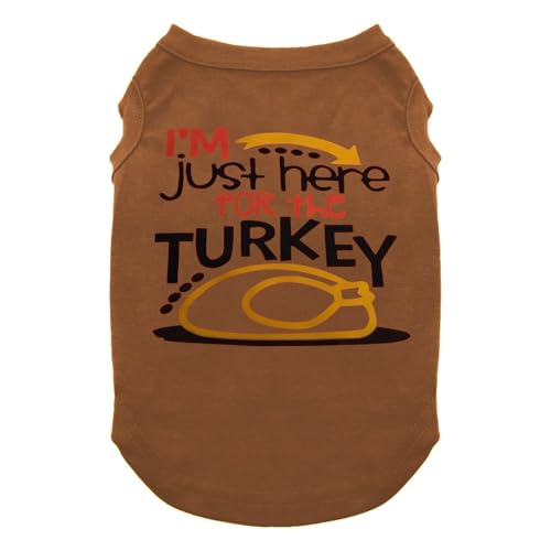 SUEOSU Halloween-Hunde-Shirt für Haustierkleidung, Halloween-Skelett-Kapuzenpullover, leuchtender Totenkopf, niedliches Hemd, atmungsaktiv, dehnbar, Kostüme (Braun-1, Größe M) von SUEOSU
