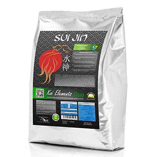 SUI JIN Teichprodukte Koi Elements Duo - Swim + Sink Koifutter Fischfutter Ganzjahresfutter Weizenkeime (5kg) von SUI JIN Teichprodukte