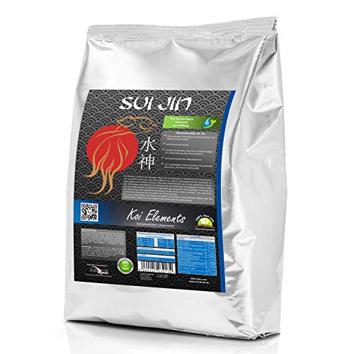 SUI JIN Teichprodukte Koi Elements Koifutter Kräuter + Immun für Koi Fisch Futter (5kg) von SUI JIN Teichprodukte