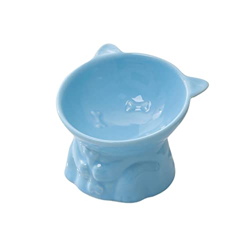 SUICRA Futternäpfe Anti-overturning Feeding Bowl for Neck-Protecting High-Legged Pet Bowl (Color : A) von SUICRA
