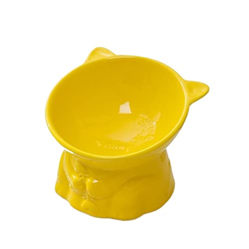 SUICRA Futternäpfe Anti-overturning Feeding Bowl for Neck-Protecting High-Legged Pet Bowl (Color : B) von SUICRA