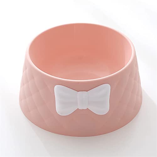 SUICRA Futternäpfe Deepen Leak-Proof Pet Bowl (Color : Pink) von SUICRA