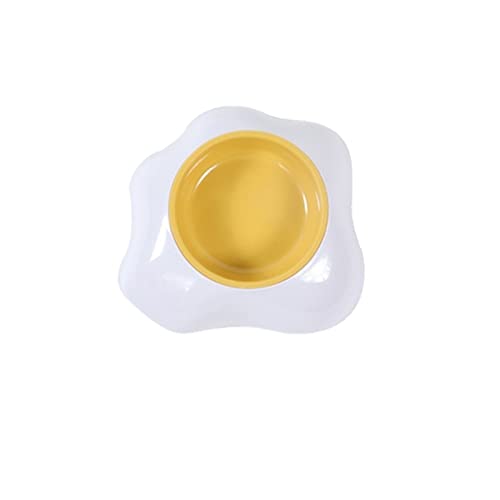 SUICRA Futternäpfe Detachable Egg Yolk Bowl of Pet Food Bowl (Color : 1) von SUICRA