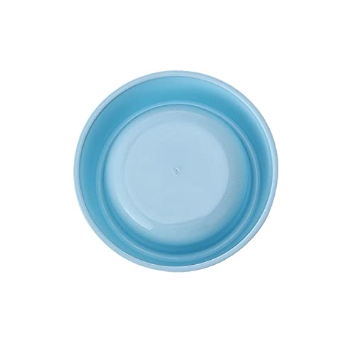SUICRA Futternäpfe Haushaltsmittelkunststoff-Haustierschüssel, geeignet for Katzen und Hunde, langlebig, einfach zu reinigend, rutschfest (Color : Blue) von SUICRA