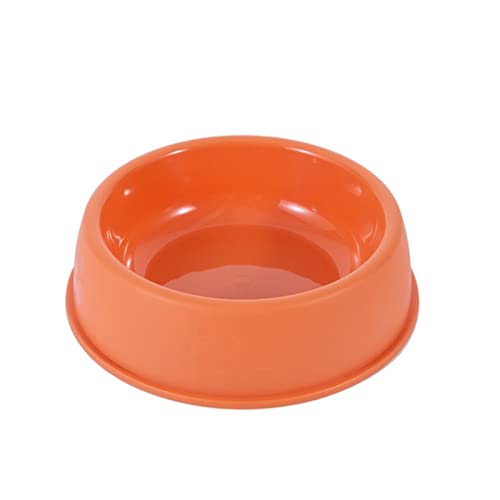 SUICRA Futternäpfe Pet Bowl Anti-Overturning Rice Basin Pet Supplies (Color : Orange, Size : 13x5.5cm) von SUICRA